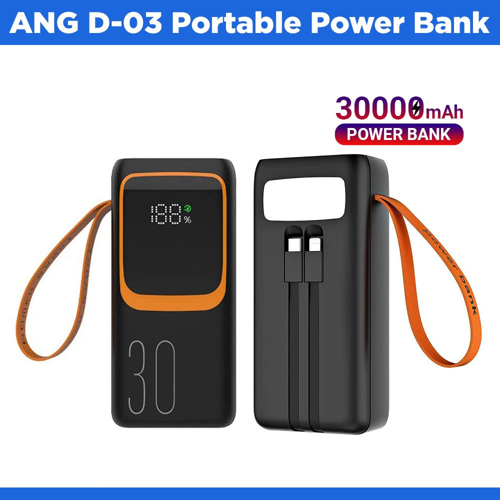 Megatech D-03 Portable 30000mAh Fast Charging Power Bank