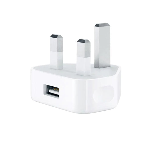 UK Mains Usb 3 Pin Power Wall Plug Adapter