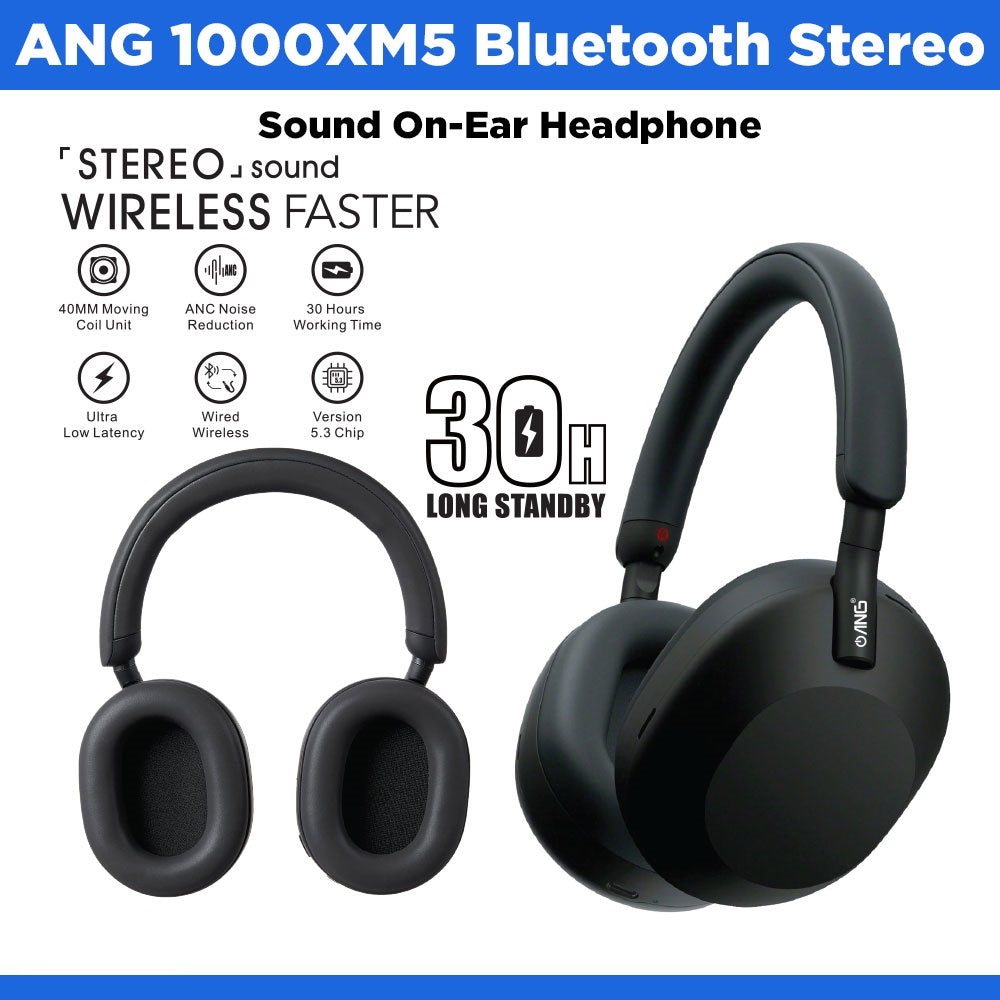 Megatech 1000XM5 Bluetooth Stereo Sound On-Ear Headphone