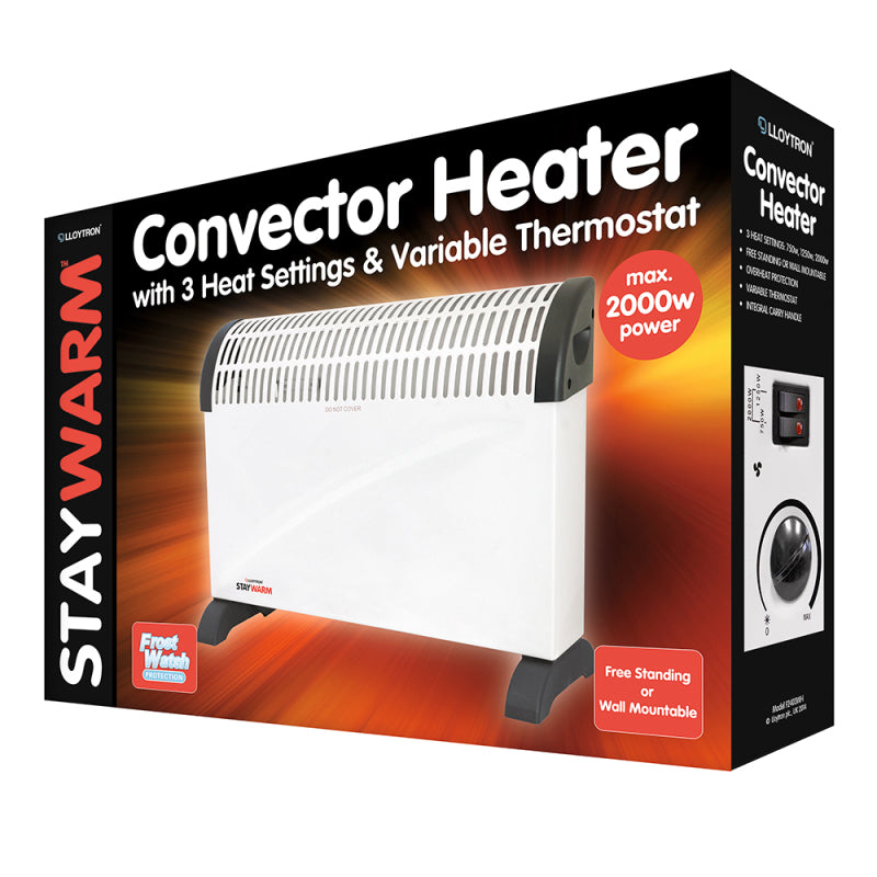 Lloytron Staywarm 2000w Convector Heater F2403WH