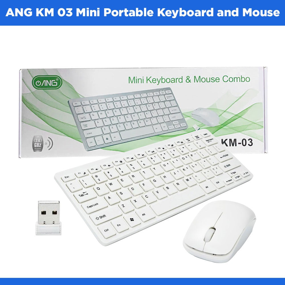 Megatech KM 03 Mini Portable Keyboard and Mouse 2.4GHz