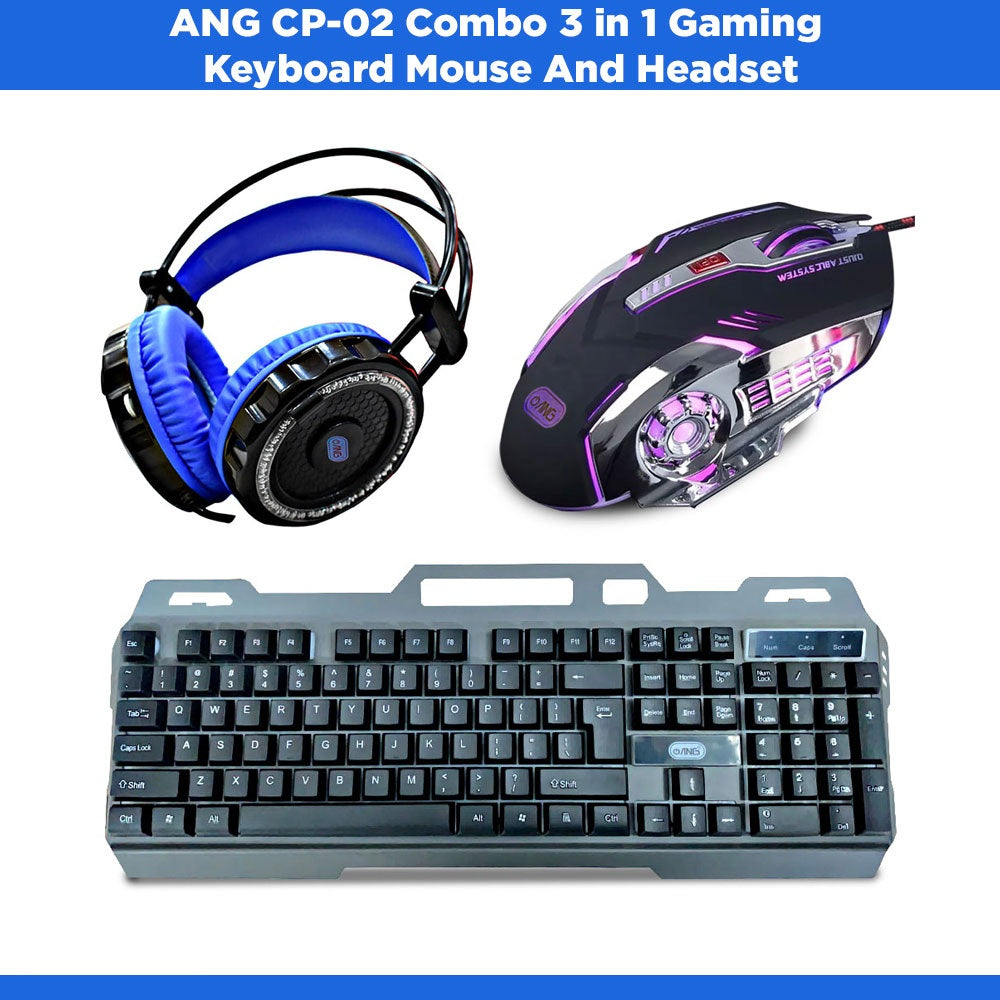 Megatech CP-02 Combo 3 in 1 Gaming Keyboard Mouse And Headset